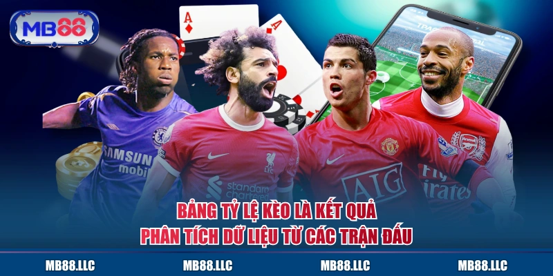 Bảng tỷ lệ kèo là kết quả phân tích dữ liệu từ các trận đấu